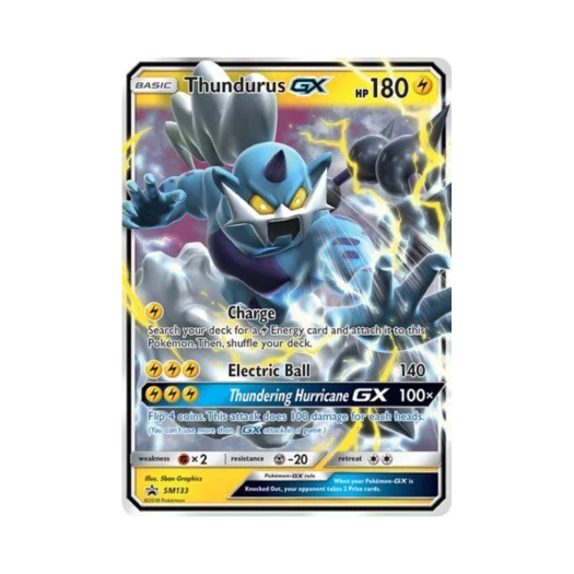 포켓몬 TCG 볼트로스 GX P 썬 & 문 프로모카드 (영문판)