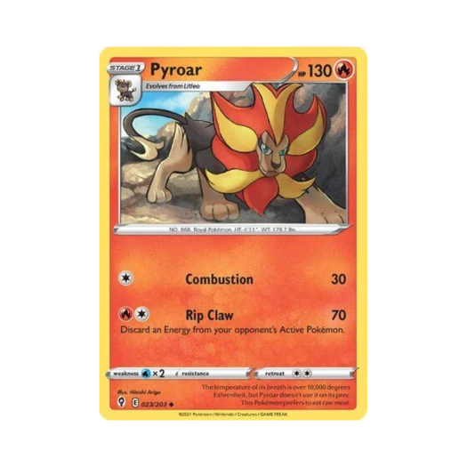 Pokemon TCG Pyroar U Evolving Skies (English Ver.)