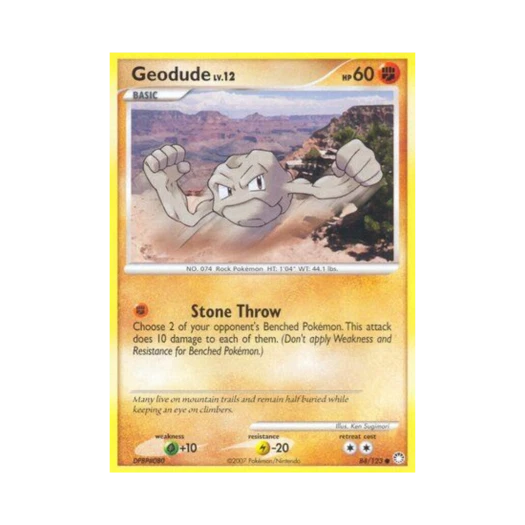 Pokemon TCG Geodude C Mysterious Treasures (English Ver.)