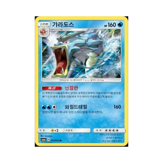 포켓몬 TCG 갸라도스 R 드래곤스톰 (한글판)