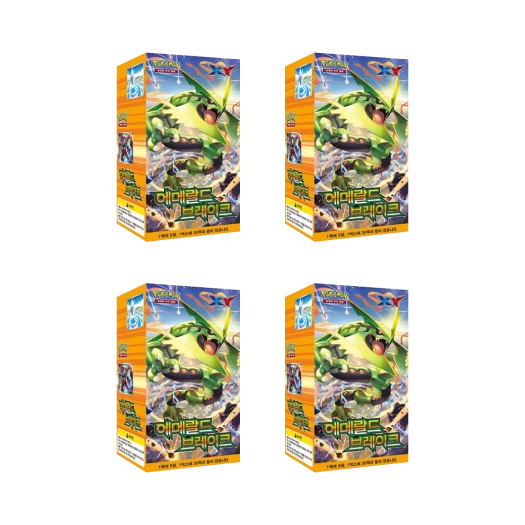 포켓몬 TCG XY 확장팩 에메랄드 브레이크 4 박스 (총 120팩/한글판)