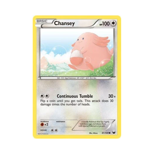Pokemon TCG Chansey C Dark Explorers (English Ver.)