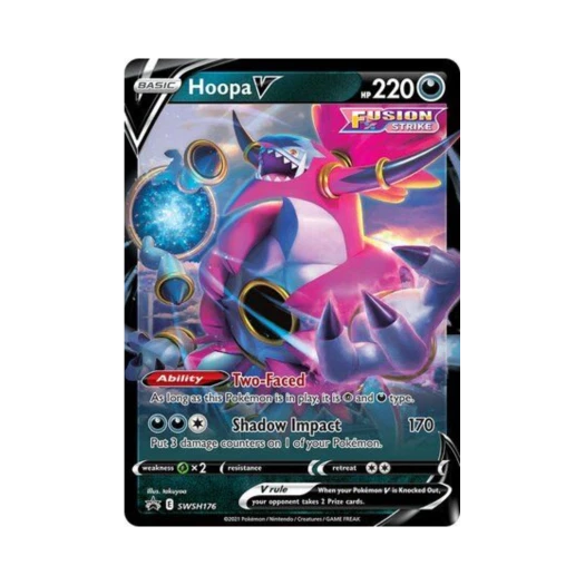 포켓몬 TCG 후파 V 점보 P 소드 & 실드 프로모카드 (영문판)