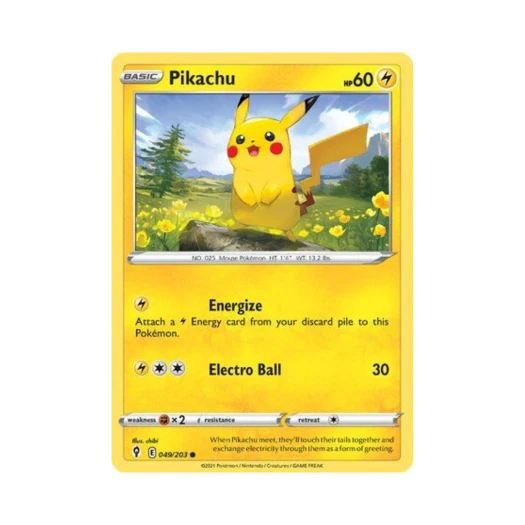 포켓몬 TCG 피카츄 C 이볼빙 스카이즈 (영문판)