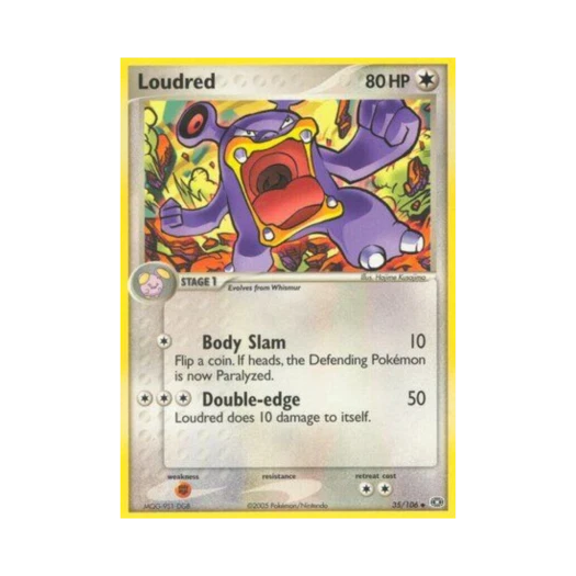 Pokemon TCG Loudred U EX Emerald (English Ver.)