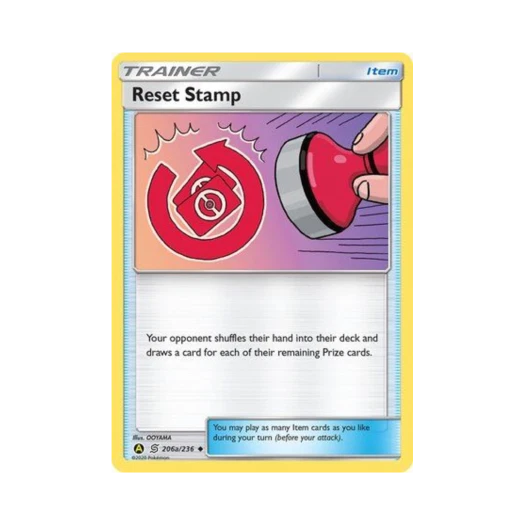 포켓몬 TCG 리셋 스탬프 U 옐로우 A 얼터네이트 (영문판)