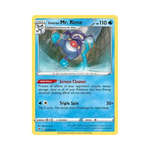 포켓몬 TCG 가라르 마임꽁꽁 R 레벌 크래시 (영문판)