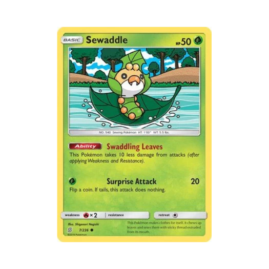 Pokemon TCG Sewaddle C Unified Minds (English Ver.)