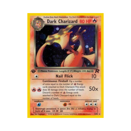 포켓몬 TCG 다크 리자몽 로켓단 퍼스트 에디션 (영문판)
