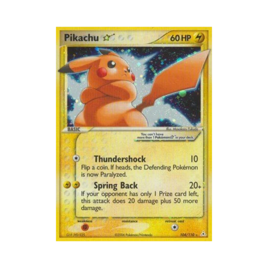 Pokemon TCG Pikachu RH EX Holon Phantoms (English Ver.)