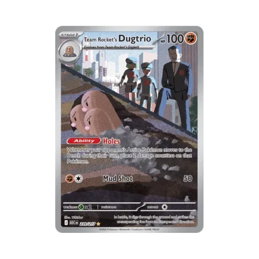 포켓몬 TCG 로켓단의 닥트리오 IR 메가 에볼루션 어센드 히어로즈 (영문판)