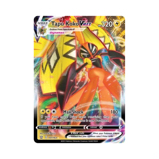 포켓몬 TCG 카푸꼬꼬꼭 VMAX HRV 배틀 스타일즈 (영문판)
