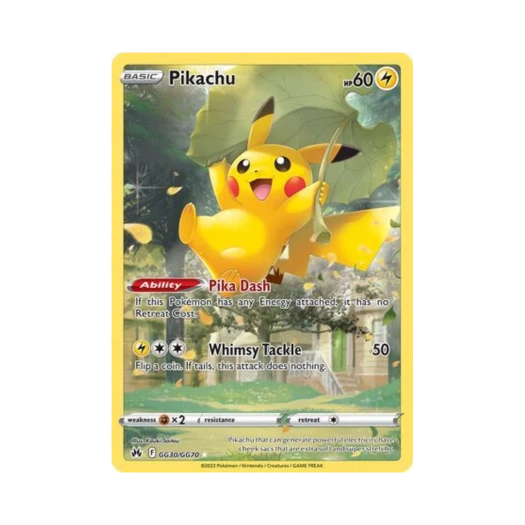 포켓몬 TCG 피카츄 R 크라운 제니스 (영문판)