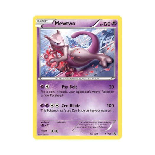 포켓몬 TCG 뮤츠 P XY 프로모 카드 (영문판)