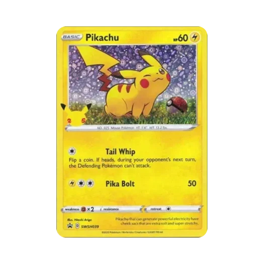 Pokemon TCG Pikachu P Sword & Shield General Mills Promos (English Ver.)