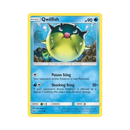 Pokemon TCG Qwilfish C Shining Legends (English Ver.)