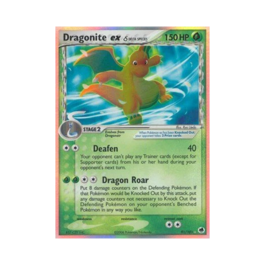 포켓몬 TCG 망나뇽 ex RHe EX 드래곤 프론티어스 (영문판)