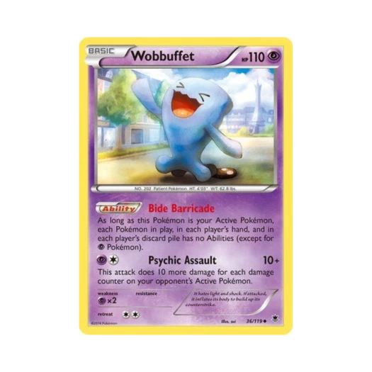 Pokemon TCG Wobbuffet U Phantom Forces (English Ver.)