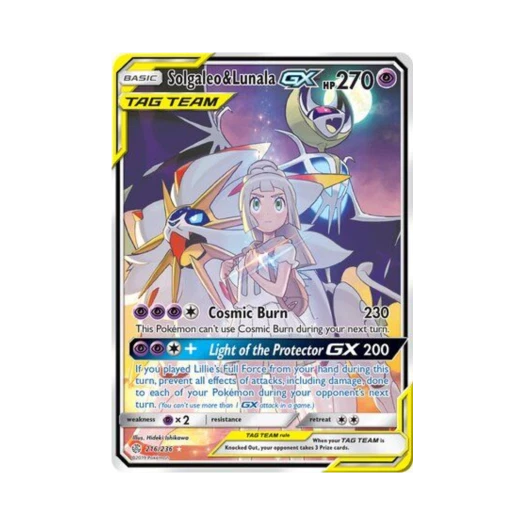 포켓몬 TCG 솔가레오 & 루나아라 GX RU 코스믹 이클립스 (영문판)