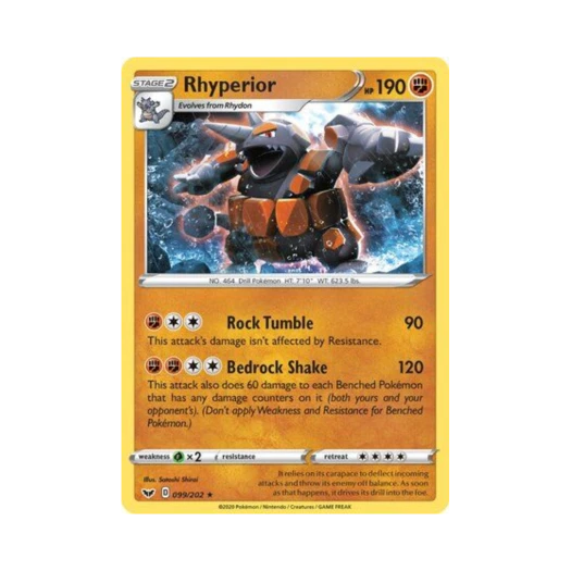 포켓몬 TCG 거대코뿌리 RH 소드 & 실드 (영문판)