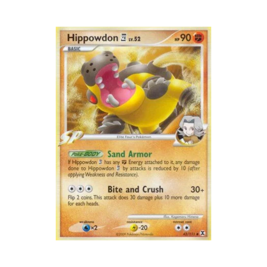 Pokemon TCG Hippowdon E4 U Rising Rivals (English Ver.)