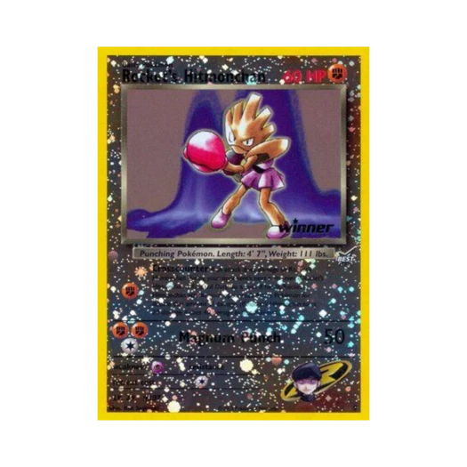 Pokemon TCG Rocket's Hitmonchan Best of Game (English Ver.)
