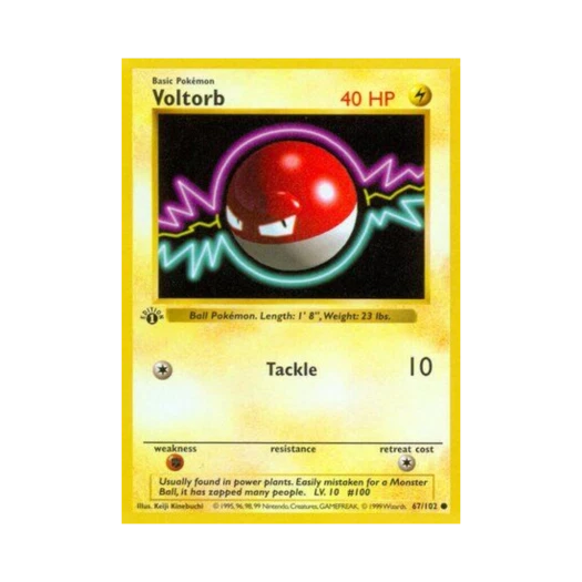 Pokemon TCG Voltorb C Base Set (English Ver.)