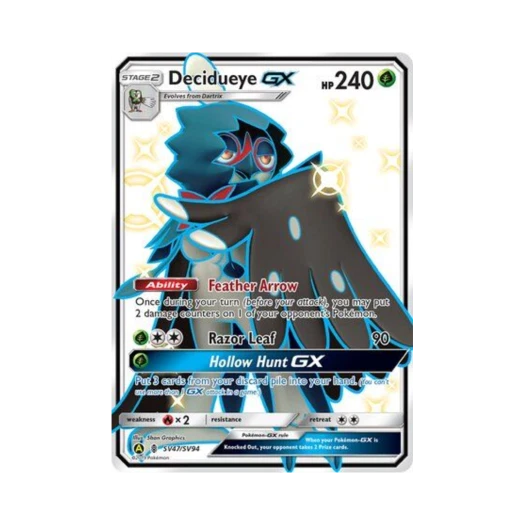 포켓몬 TCG 모크나이퍼 GX RSG 히든 페이츠 (영문판)