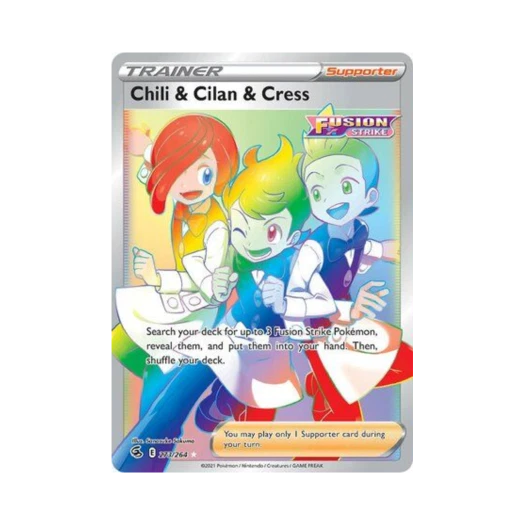 Pokemon TCG Chili & Cilan & Cress RR Fusion Strike (English Ver.)