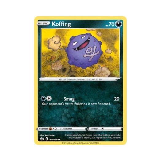 포켓몬 TCG 또가스 C 칠링 레인 (영문판)
