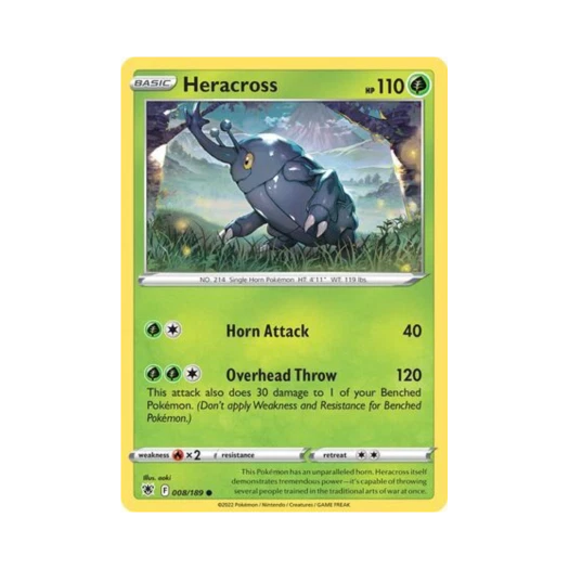 포켓몬 TCG 헤라크로스 C 아스트랄 레디안스 (영문판)