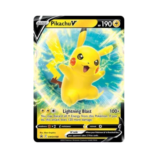 Pokemon TCG Pikachu V Jumbo P Sword & Shield Promos (English Ver.)