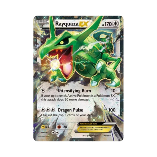 포켓몬 TCG 레쿠쟈 EX RHE 로어링 스카이즈 (영문판)