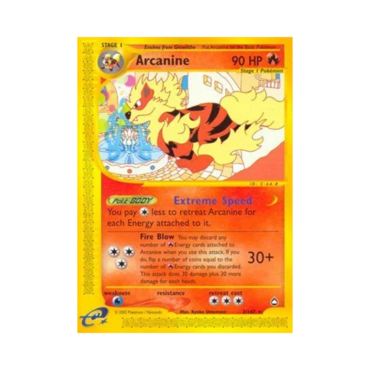 Pokemon TCG Arcanine R Aquapolis (English Ver.)