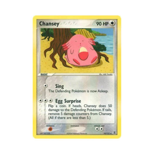 Pokemon TCG Chansey R EX FireRed & LeafGreen (English Ver.)