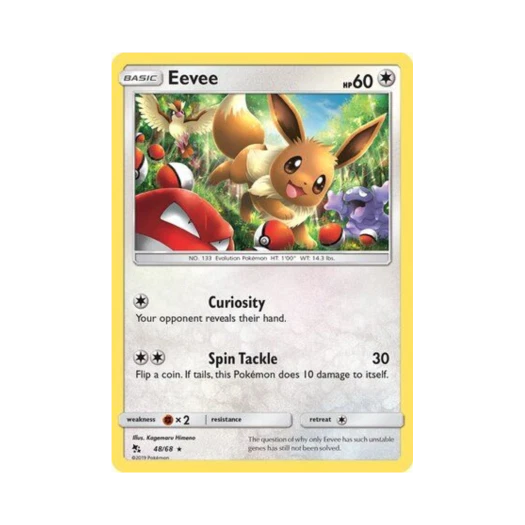 Pokemon TCG Eevee RH Hidden Fates (English Ver.)