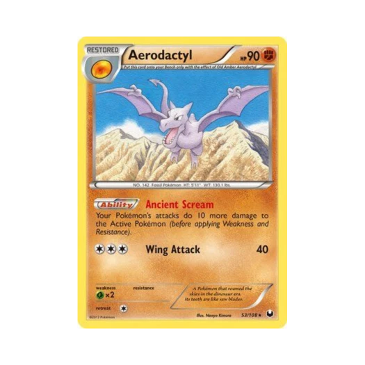 포켓몬 TCG 프테라 R 다크 익스플로러스 (영문판)