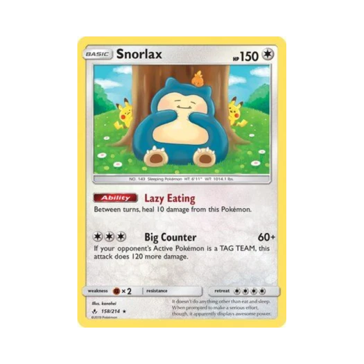 포켓몬 TCG 잠만보 RH 언브로큰 본즈 (영문판)