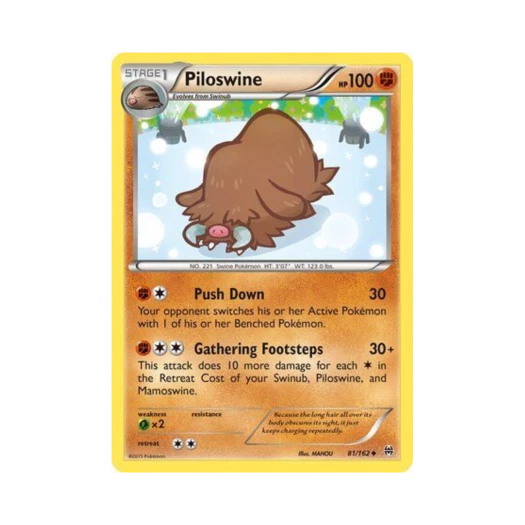 Pokemon TCG Piloswine U BREAKthrough (English Ver.)
