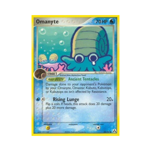 포켓몬 TCG 암나이트 C EX 레전드 메이커 (영문판)