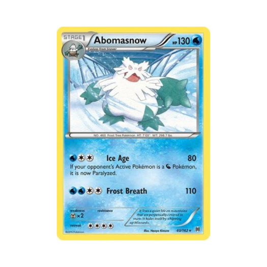 포켓몬 TCG 눈설왕 R 브레이크스루 (영문판)