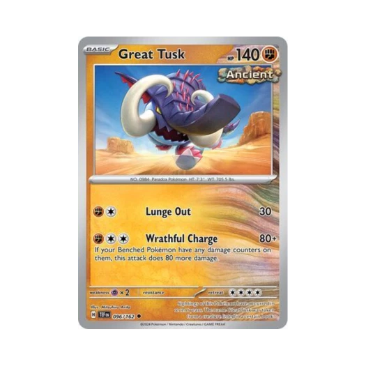 Pokemon TCG Great Tusk U Temporal Forces (English Ver.)