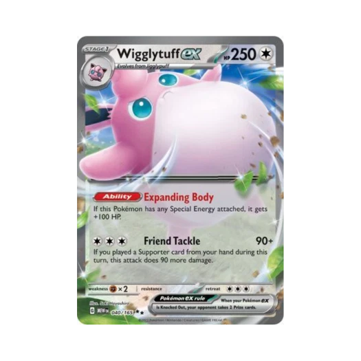 Pokemon TCG Wigglytuff ex DR Scarlet & Violet 151 (English Ver.)