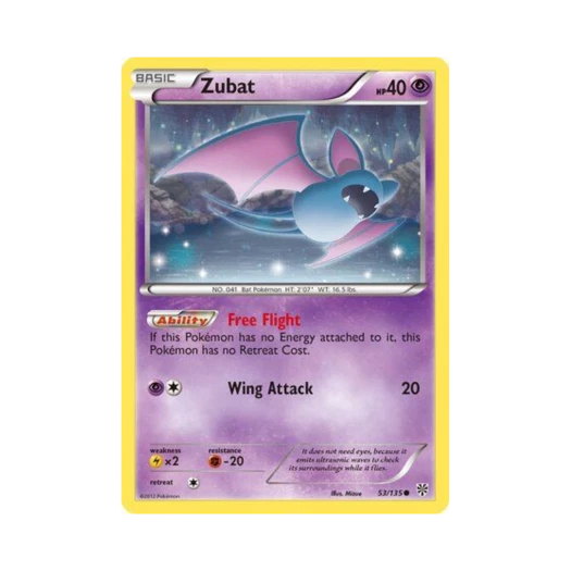 포켓몬 TCG 주뱃 C 플라스마 스톰 (영문판)