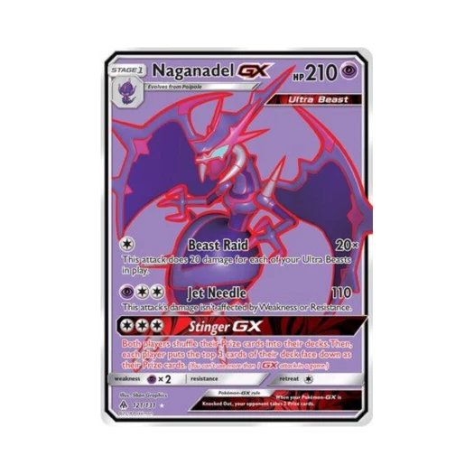 Pokemon TCG Naganadel GX RU Forbidden Light (English Ver.)