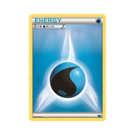 Pokemon TCG Basic Water Energy XY First Set Froakie Evolution (Korean Ver.)