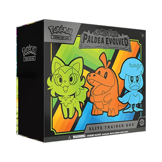 포켓몬 TCG 스칼렛 & 바이올렛 팔데아 이볼브드 엘리트 트레이너 박스 (영문판)