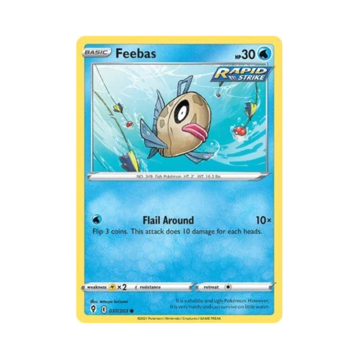 Pokemon TCG Feebas C Evolving Skies (English Ver.)