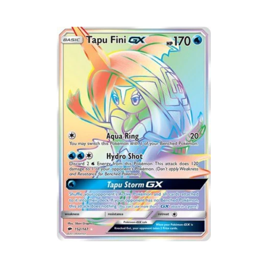 포켓몬 TCG 카푸느지느 GX RR 버닝 쉐도우 (영문판)