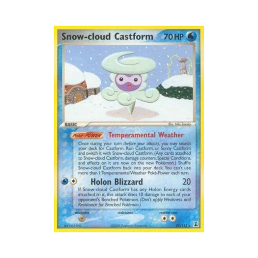 포켓몬 TCG 캐스퐁 설운의 모습 R EX 델타 스페이시스 (영문판)